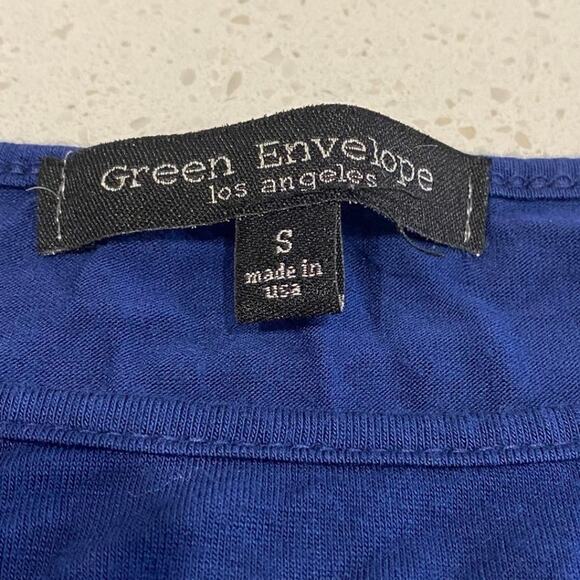 Green Envelope Los Angeles Blue Women's T-Shirt Size Small - Picture 2 of 4